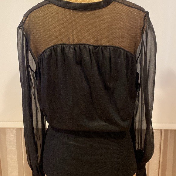 Robert Rodriguez gorgeous top, silk sheer sleeves, very elegant, size S - Picture 11 of 16